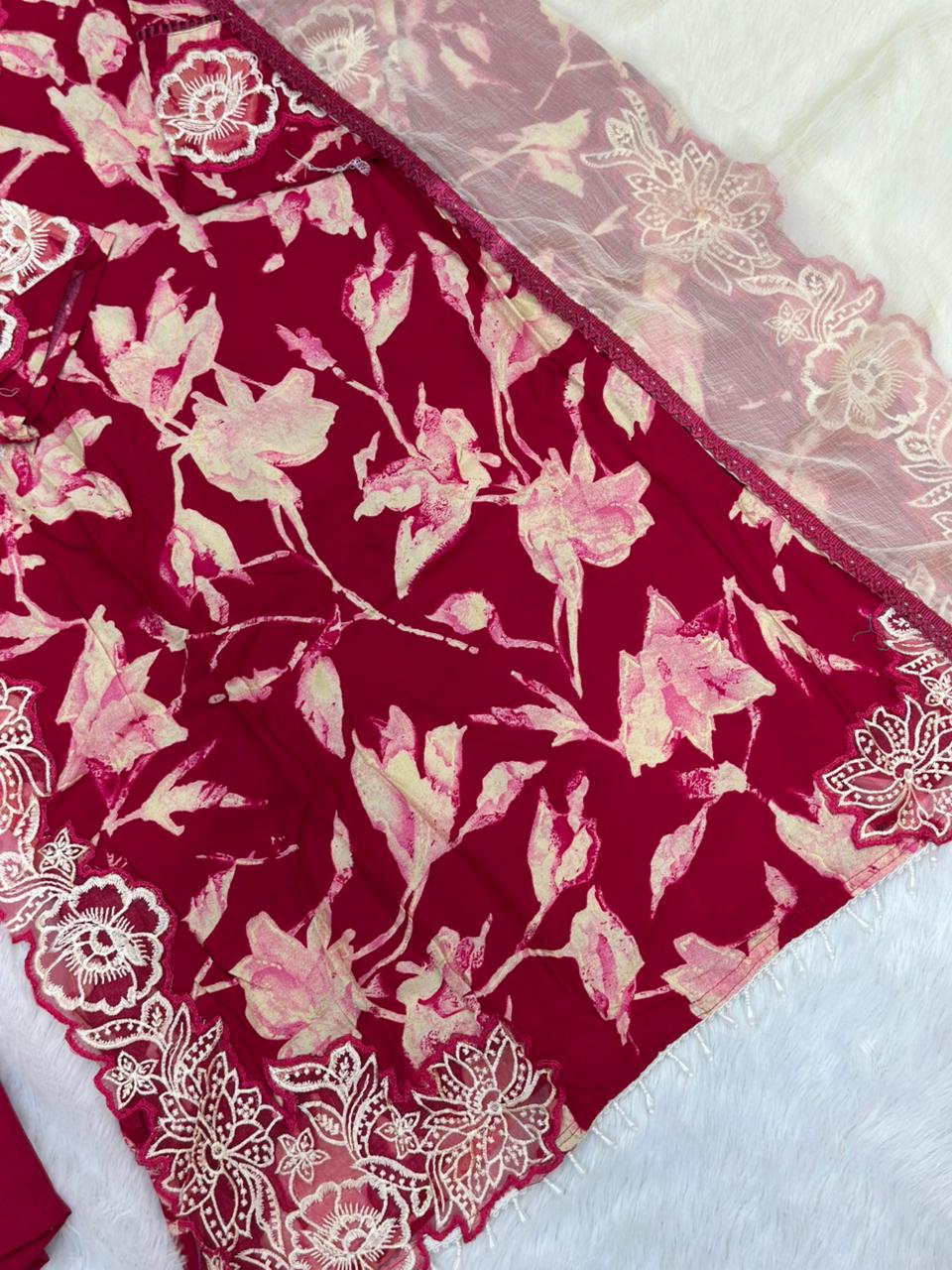 814 Readymade Pakistani Printed Coord-Set