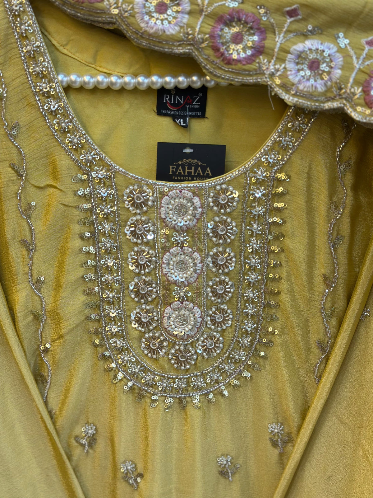 1784 Pakistani Party Wear - Mustard Yellow