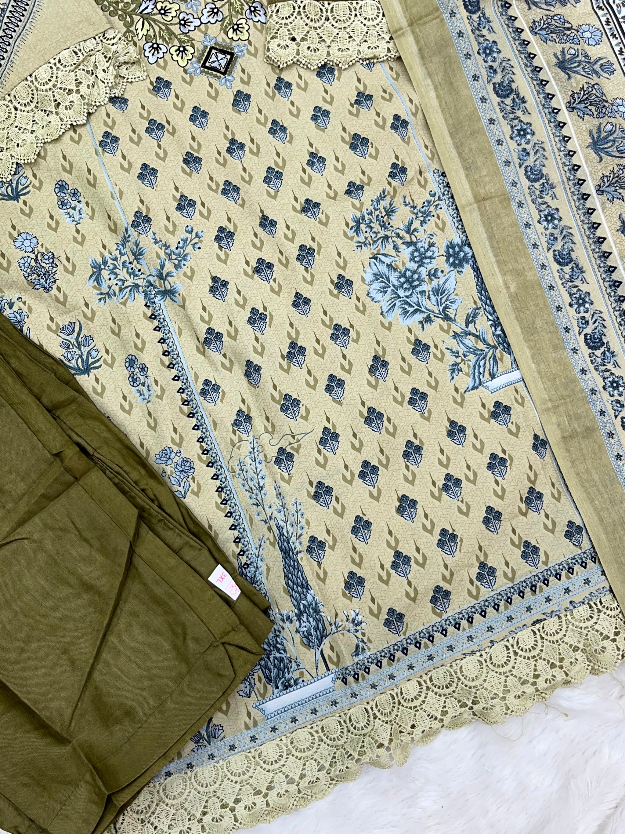 1224 Pakistani Embroidered Suit