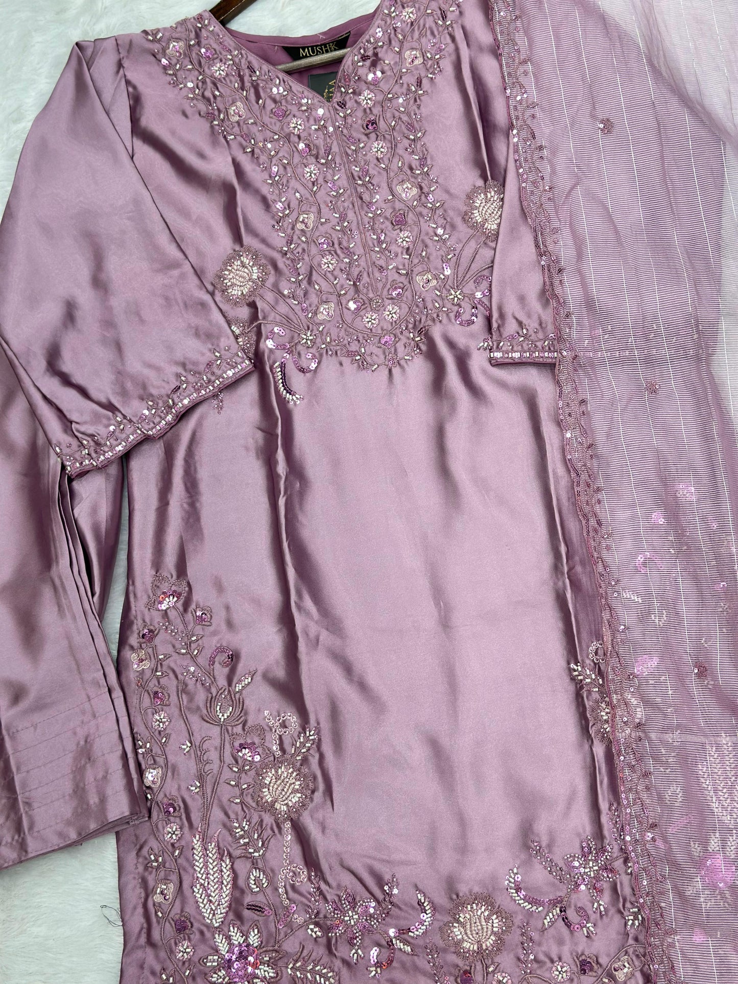 638 Mushk Farshi Set - Mauve