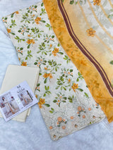 887 Unstitched OG Areeba by Tawakkal Fabrics Embroidered Lawn Suit
