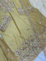 633 Pakistani Hand-Work Embroidery Sharara Set