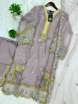 1144 Premium Pakistani Partywear - Lavender