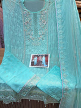 312 Zainab Fazlani OG Unstitched - Blue