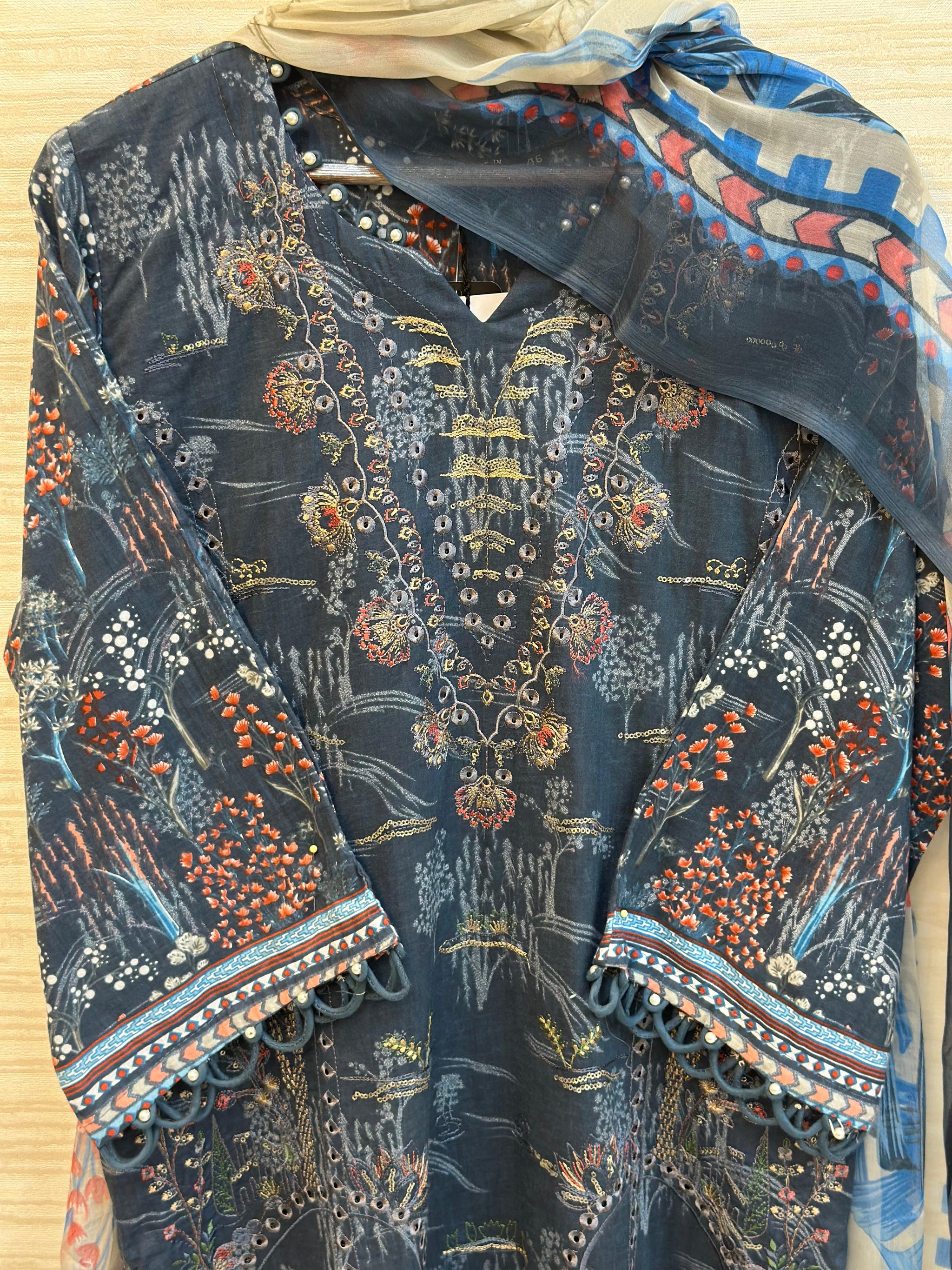399 Floral Lawn Suit