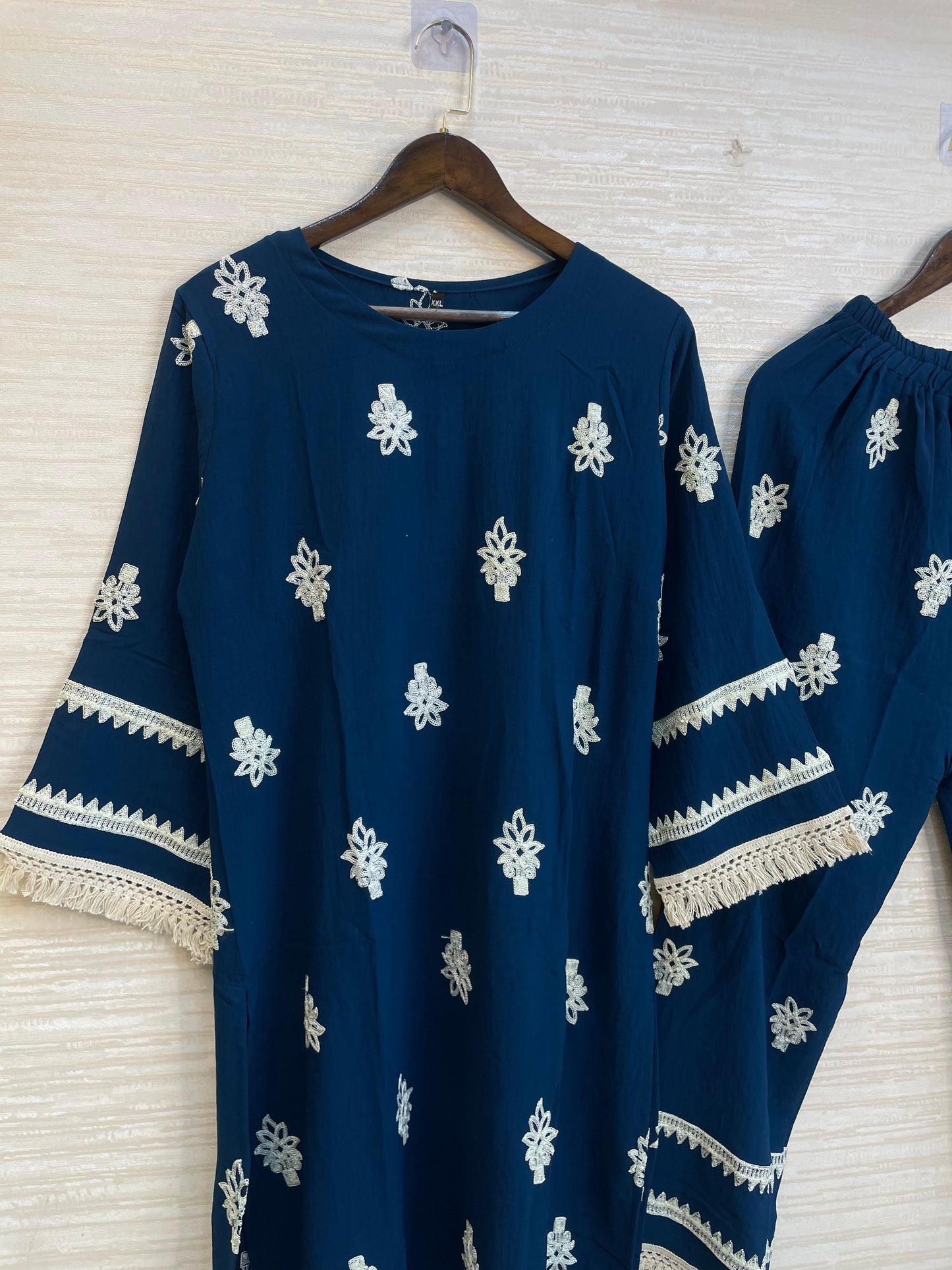 906 Modest Long Coord-Set - Teal Blue
