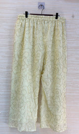 1204 Floral Hand-Work Partywear - Ivory