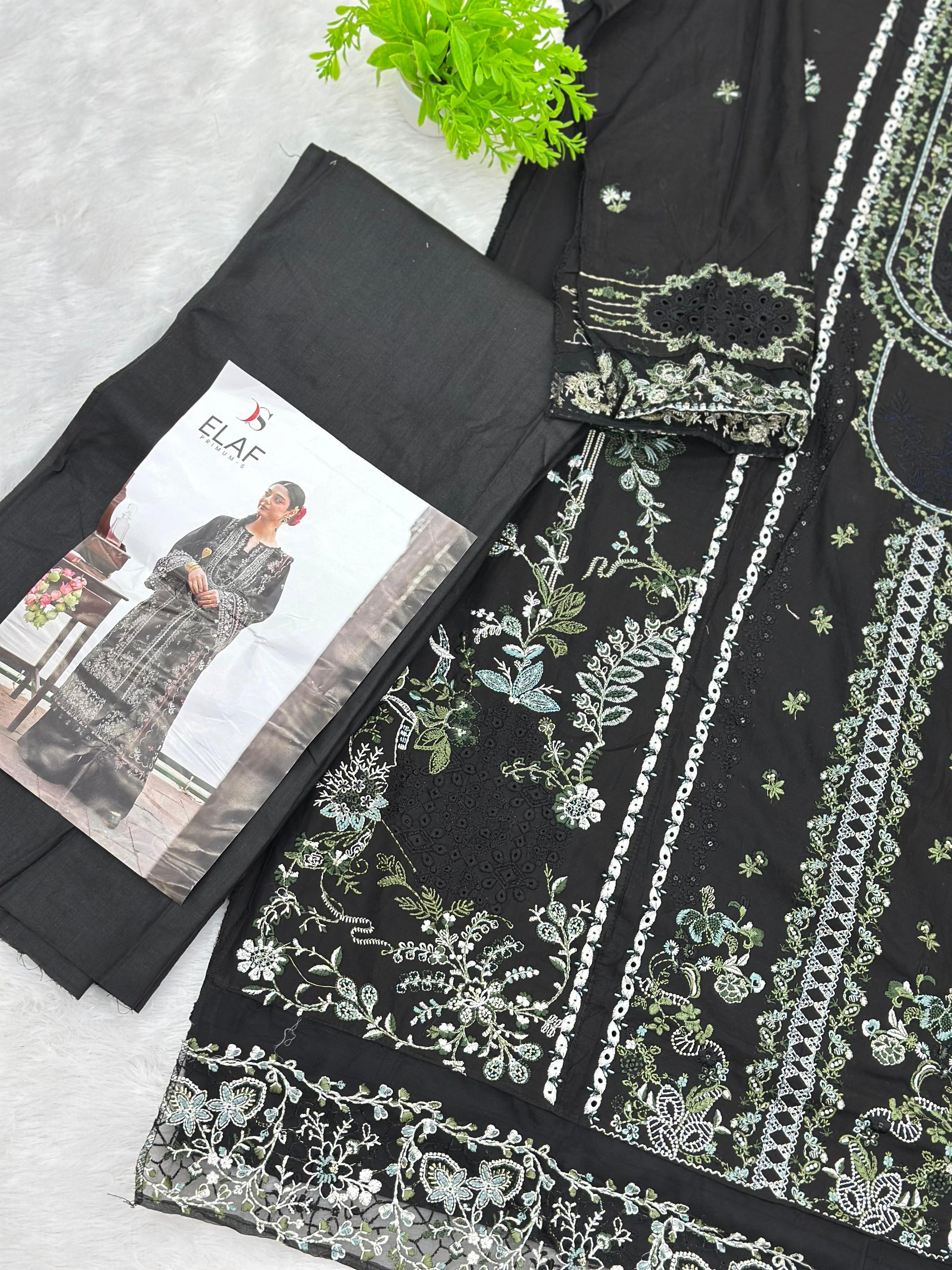 846 Elaf Pakistani Unstitched Lawn Suit