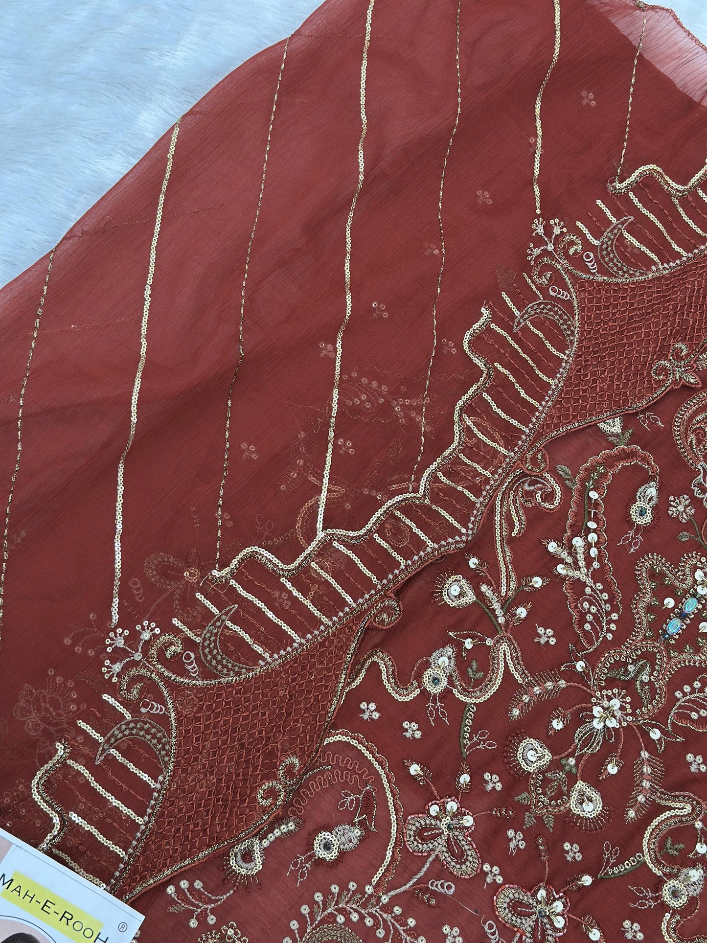 734 Mah-E-Rooh Pakistani Party Wear Unstitched