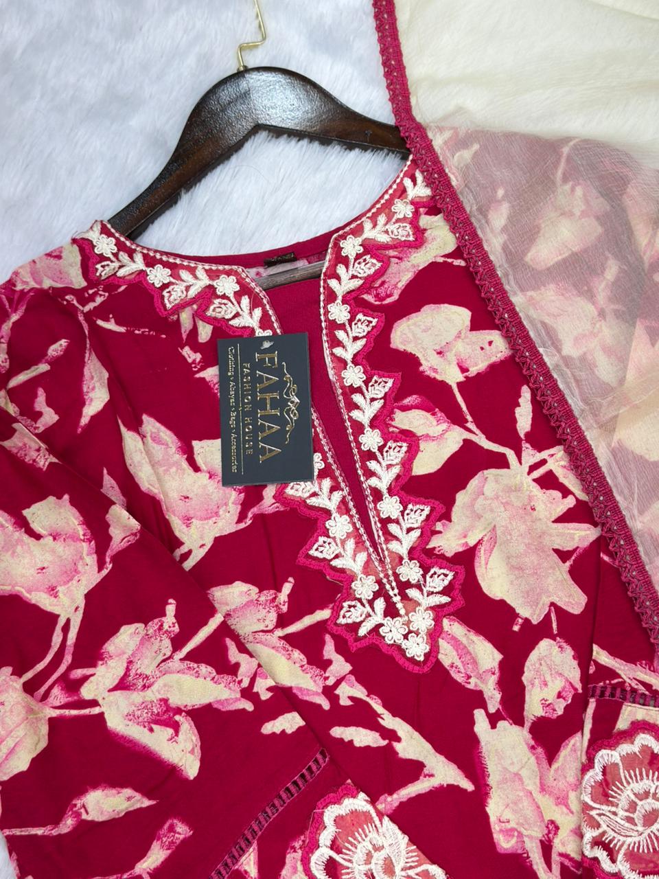 814 Readymade Pakistani Printed Coord-Set