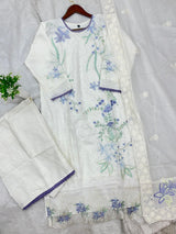 1364 Pakistani Embroidered Lawn Suit