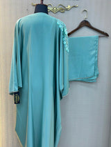 648 The Premium Abaya - Seafoam Green