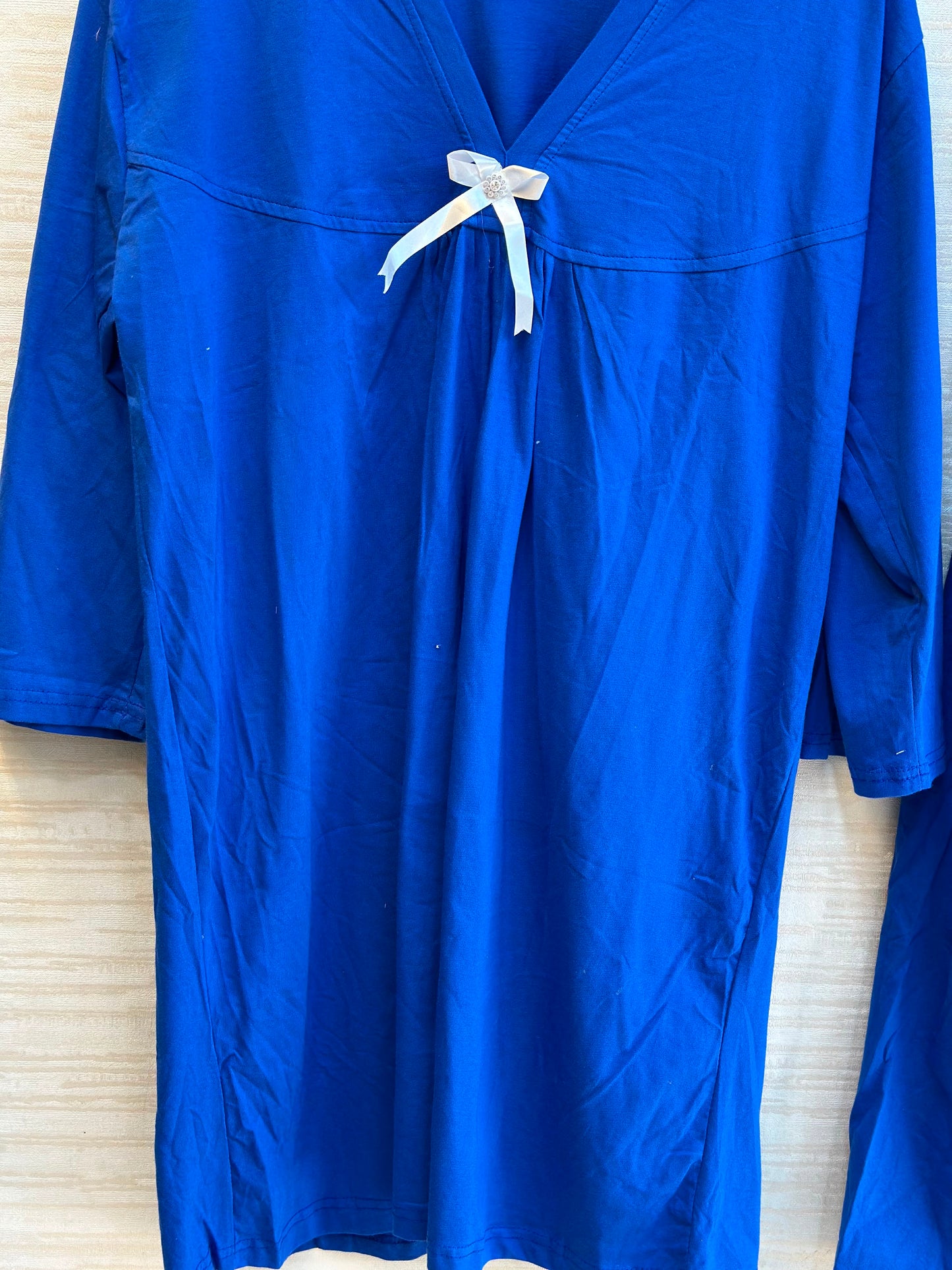 1044 Korean Bow Night Wear - Royal Blue