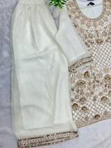 1427 Heavy Pakistani Partywear - White