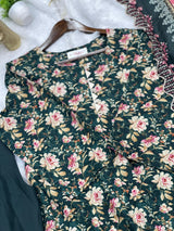 682 Pakistani Lawn Suit -  Black