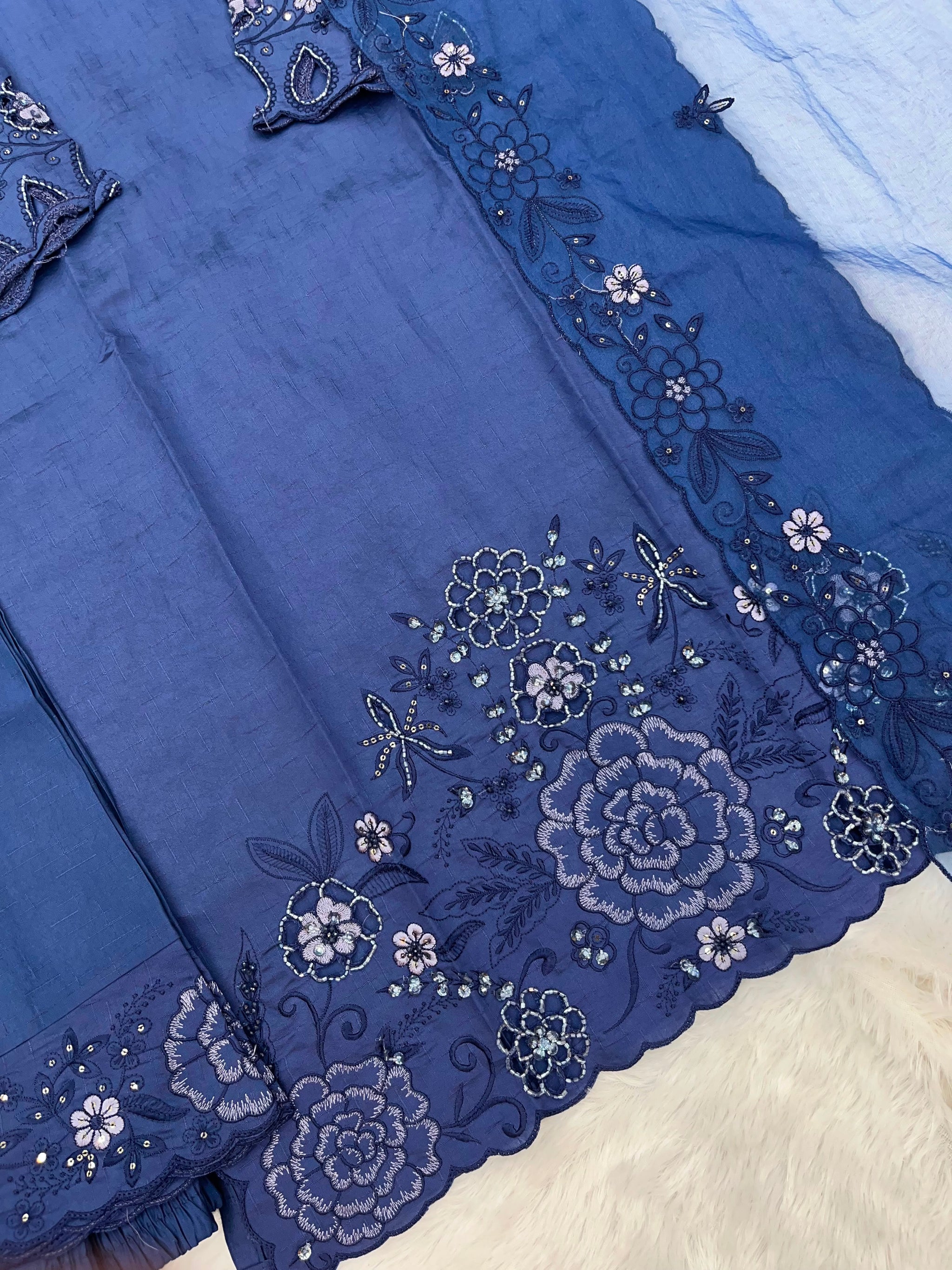 1148 Premium Pakistani Partywear - Royal Blue