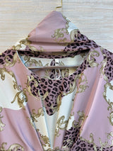 1099 Floral Kaftan Coord Set - Dusty Lavender