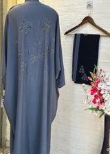 1116 The Premium Abaya - Charcoal Grey