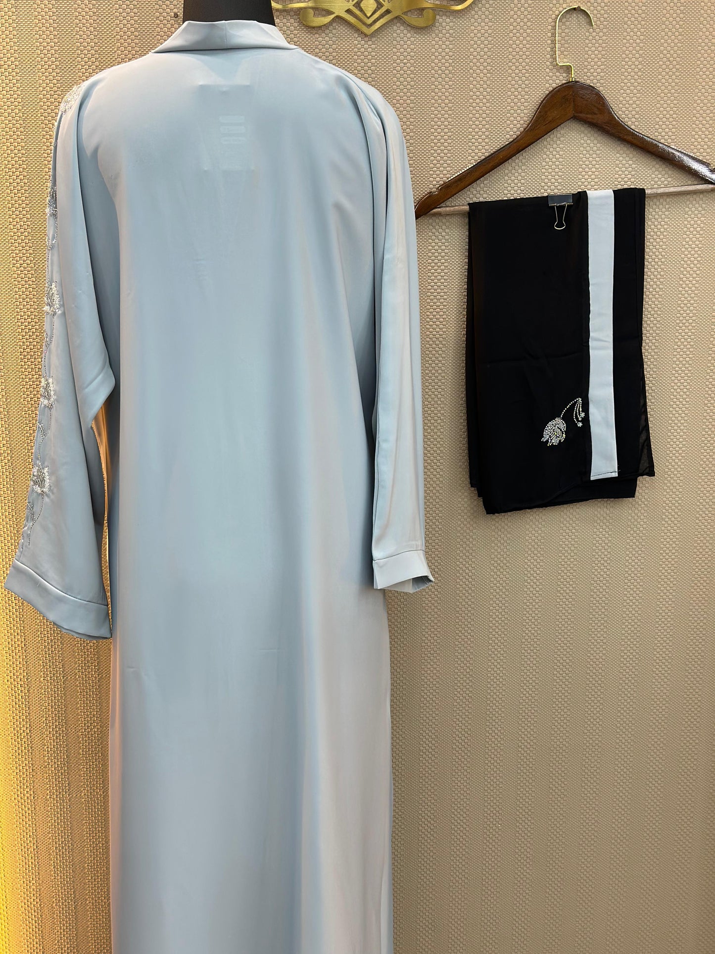 650 The Premium Abaya - Ice Blue