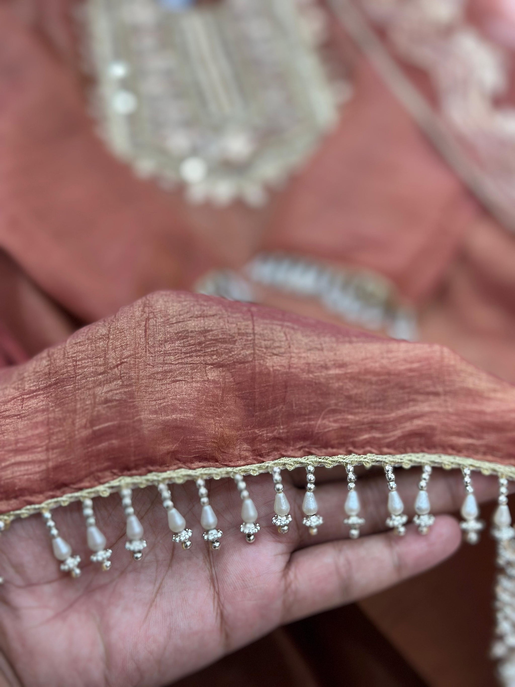 656 Regal Gota-Patti Georgette Set