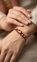 346 The Citrine Butterfly Link Bracelet