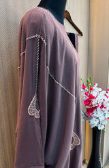1119 The Premium Abaya - Mocha Brown