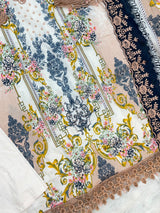 1498 Pakistani Heavy Lawn Suit - 1