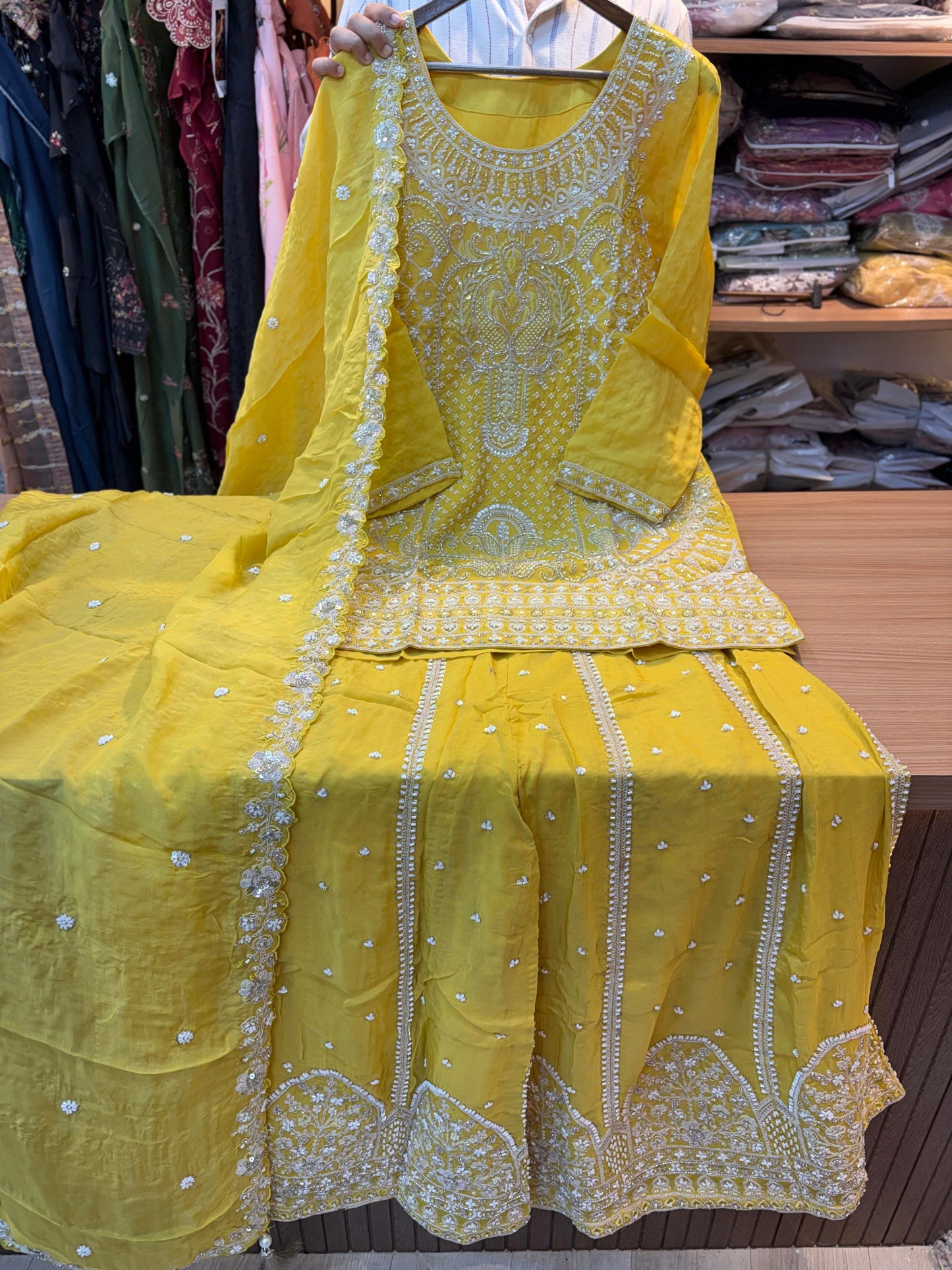 316 Imperial OG Husnara Gharara Set - Golden Citrine
