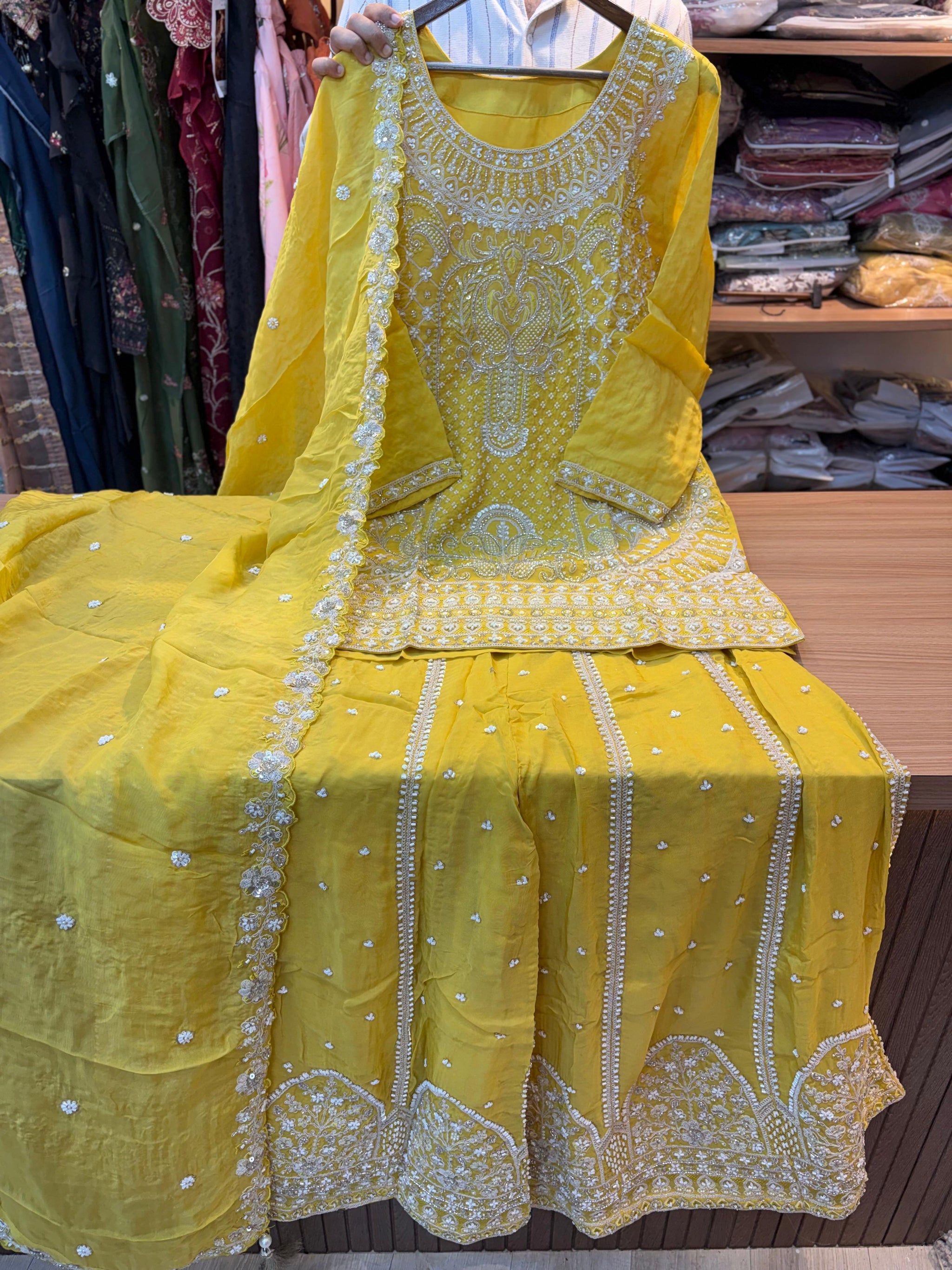 316 Imperial OG Husnara Gharara Set - Golden Citrine