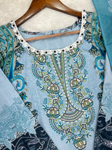 1307 Pakistani Embroidered Suit - Vandana Aarzu