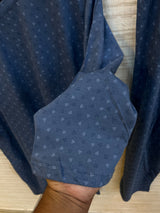 1448 Korean Printed Night Wear - Denim Blue