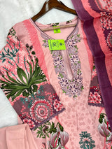 1255 Pakistani Embroidered Suit