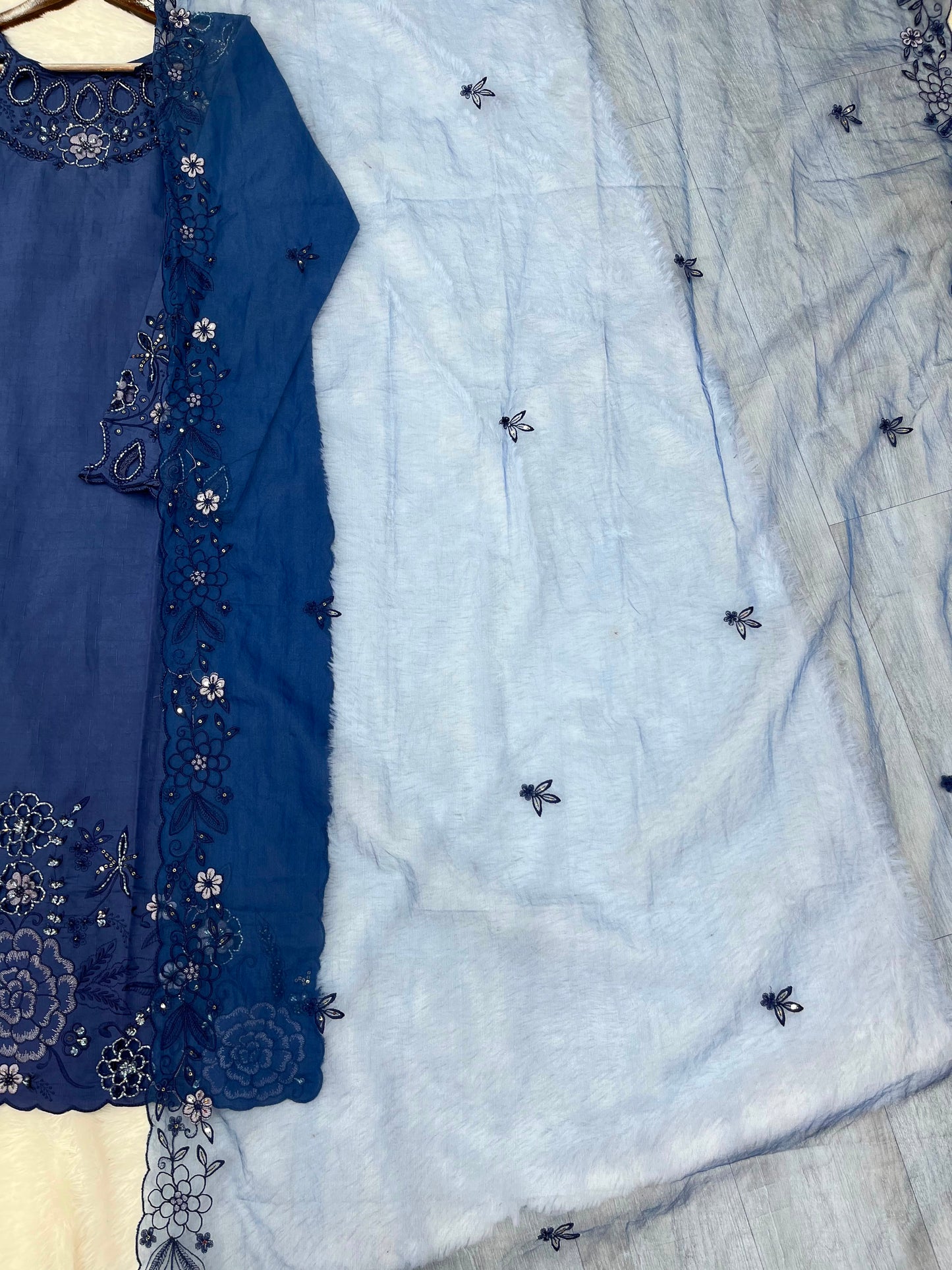 1148 Premium Pakistani Partywear - Royal Blue