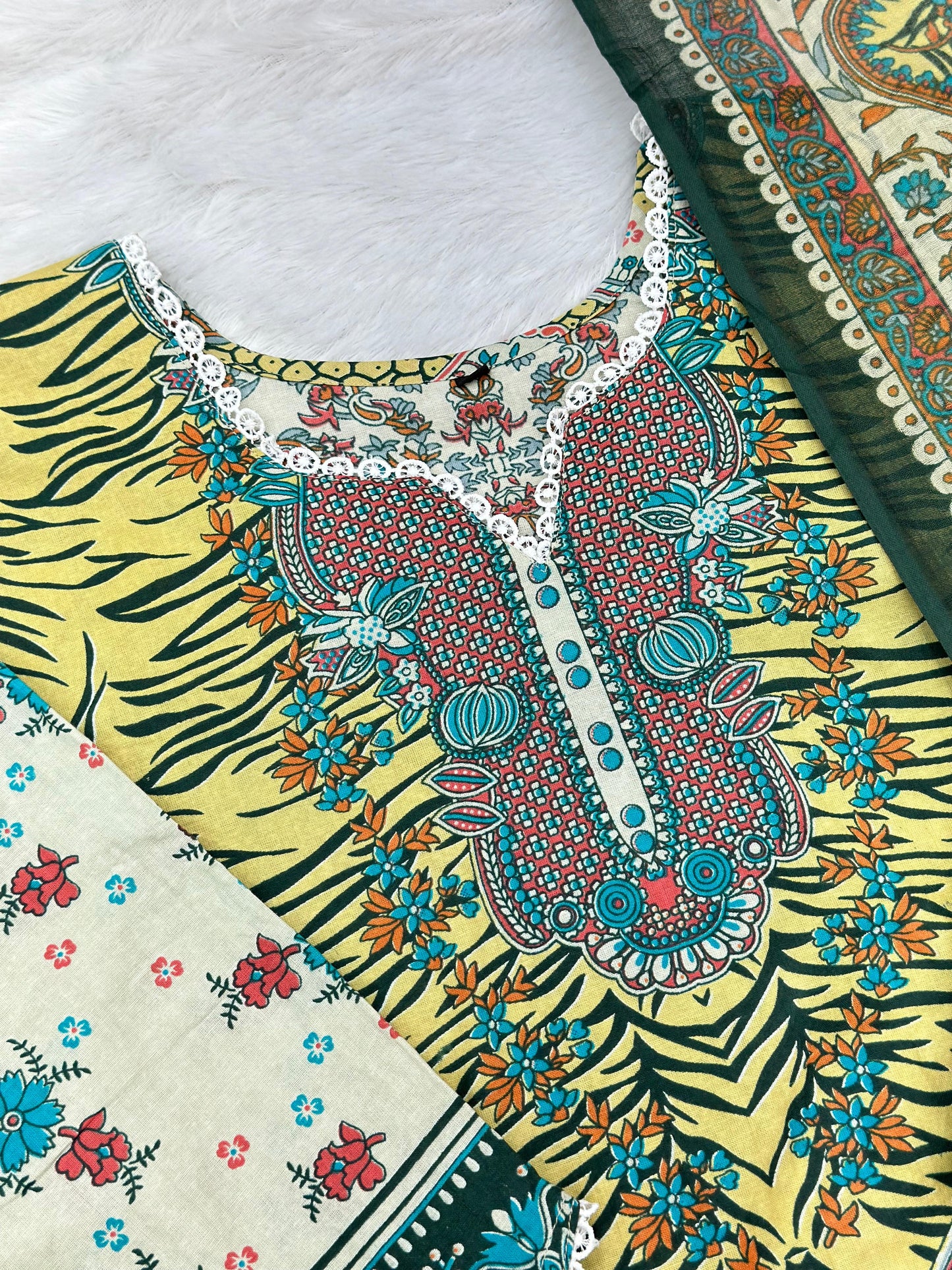 1074 Pakistani Printed Suit