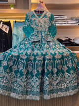 337 Emerald Mystique Original Husnara Gown