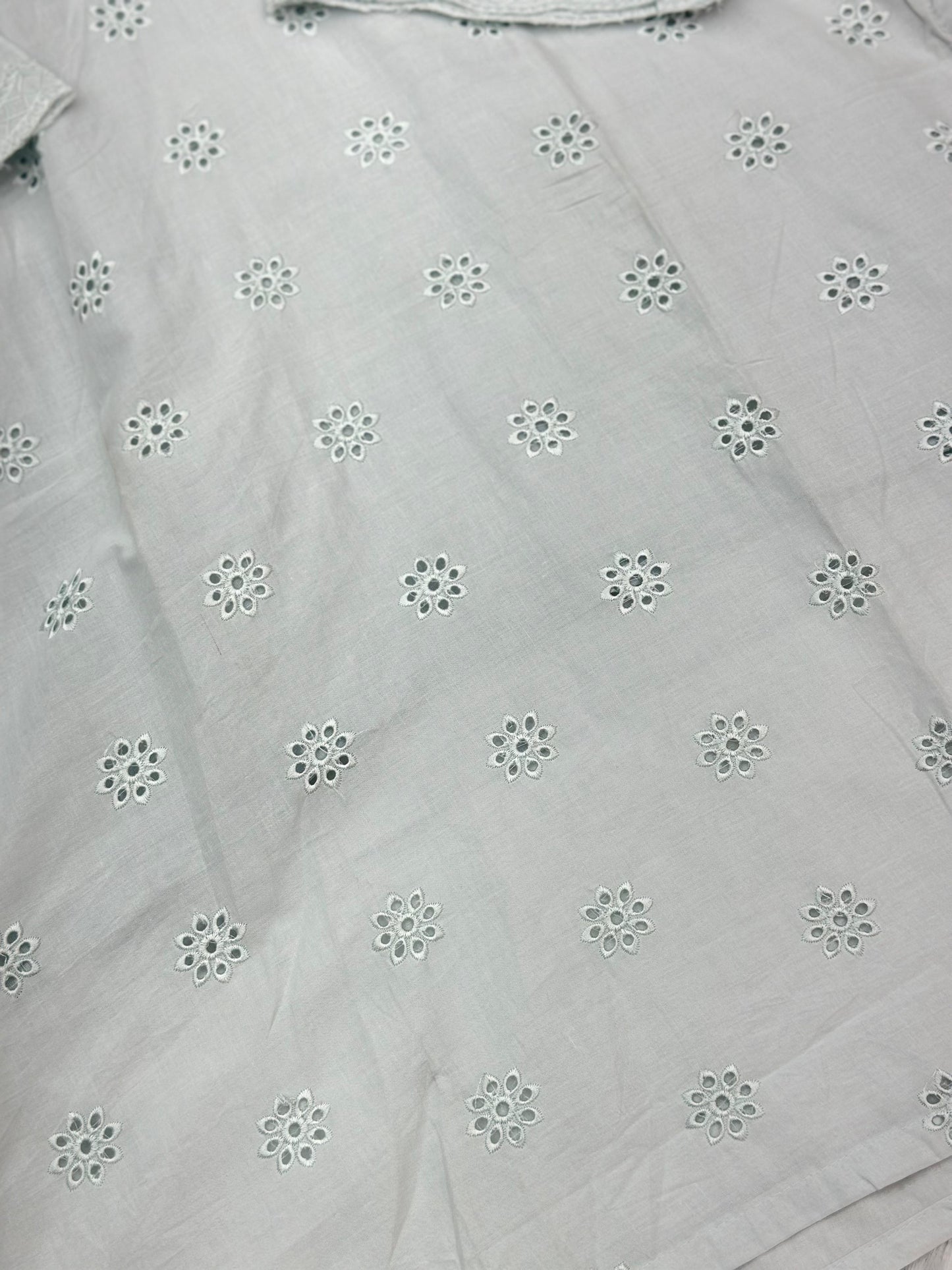659 Premium Pakistani Lawn Cordset Set - Aqua