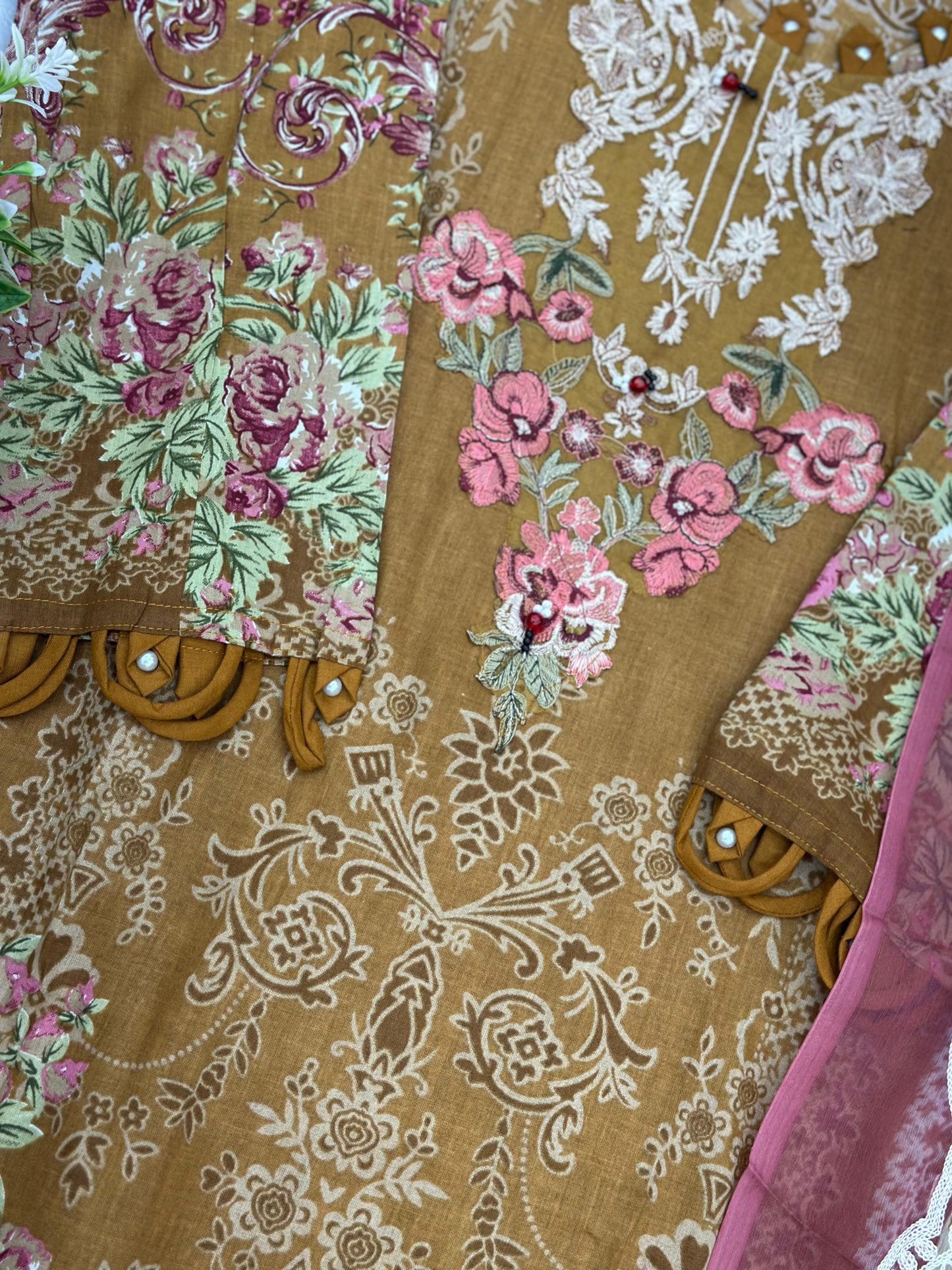 742 Readymade Jade Pakistani Floral Printed Lawn Suit