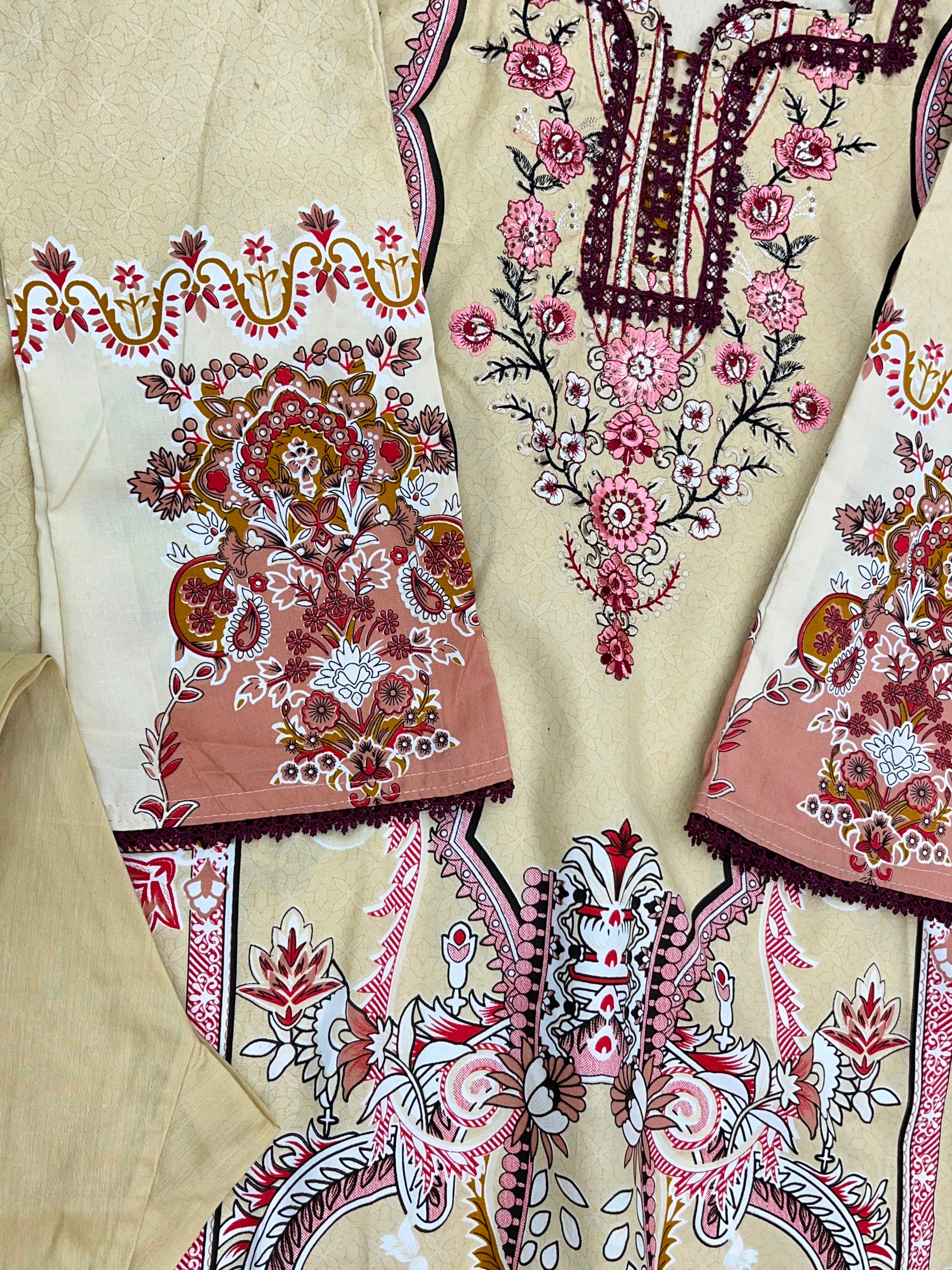 1293 Pakistani Embroidered Suit - Vandana Sobia Nazer