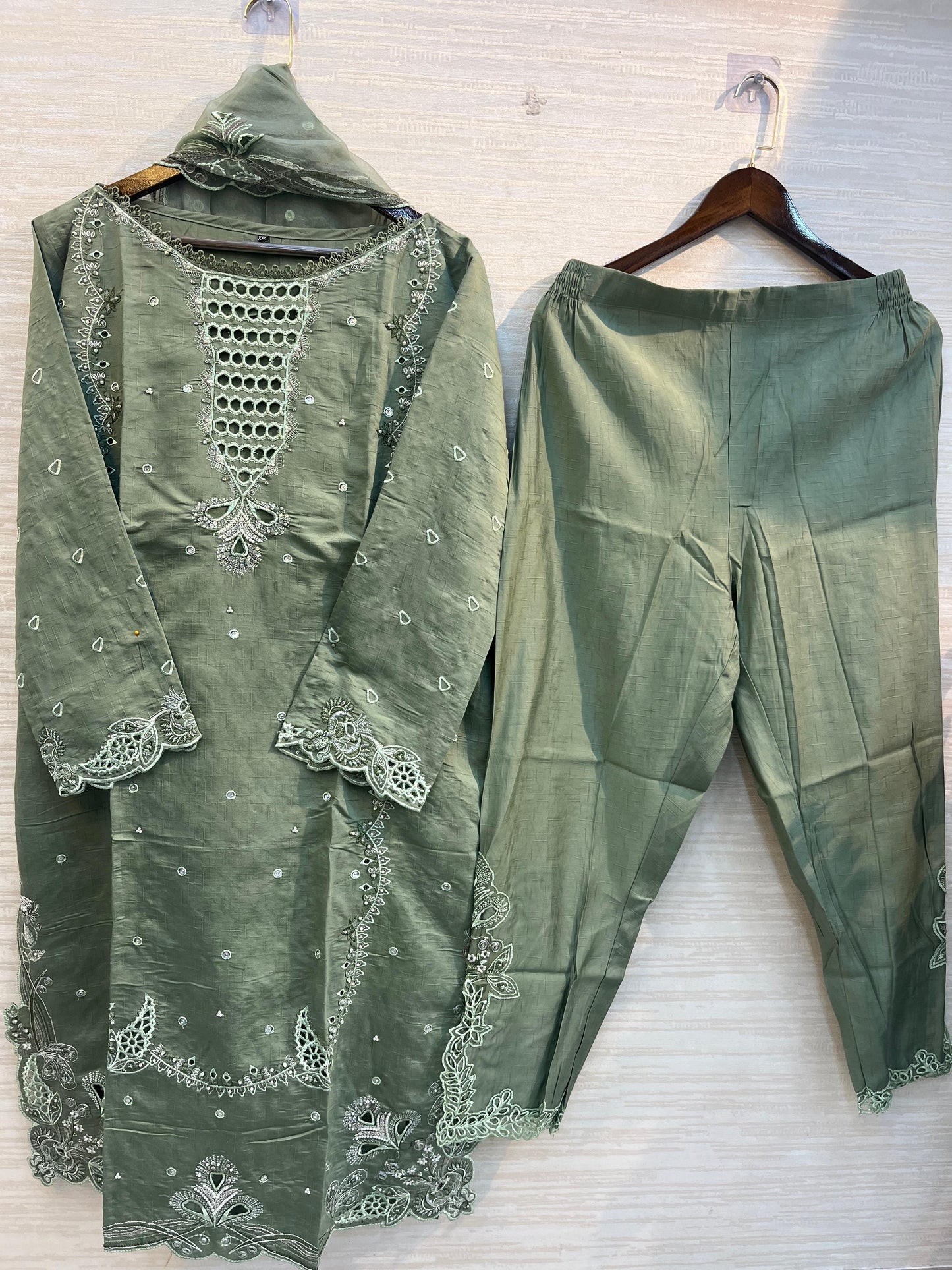 621 Premium Pakistani Party Wear - Green