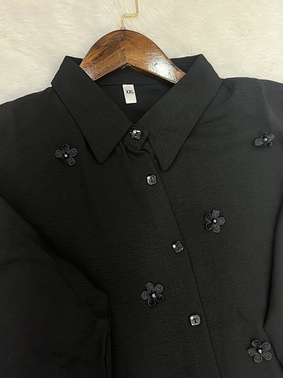 1379 Korean Long 2pc Coordset - Black