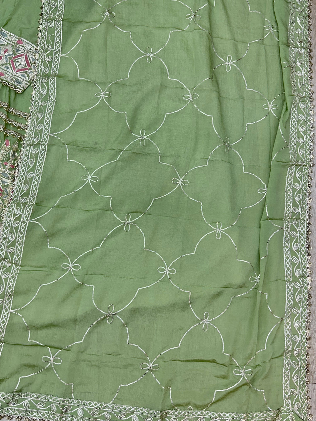 1435 Heavy Pakistani Partywear - Green