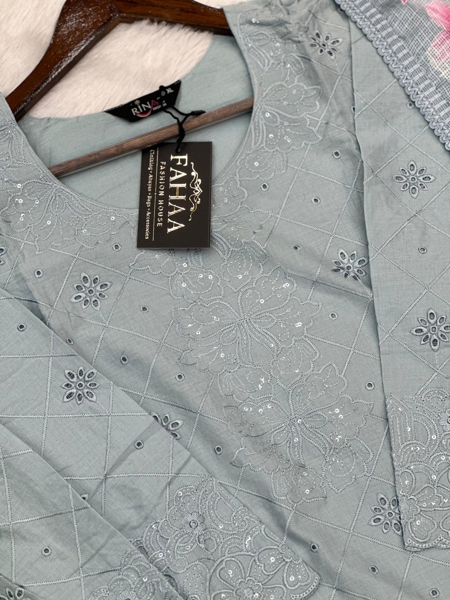 762 Readymade Pakistani Chikankari Suit