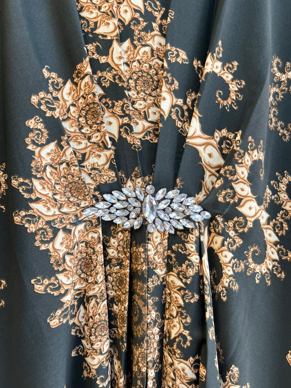 1201 Kaftan Coord Set - Bottle Green