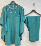 288 Kaftan Co-ord Set - Teal Green