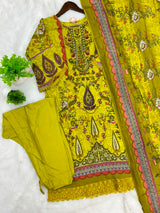 1221 Pakistani Embroidered Suit