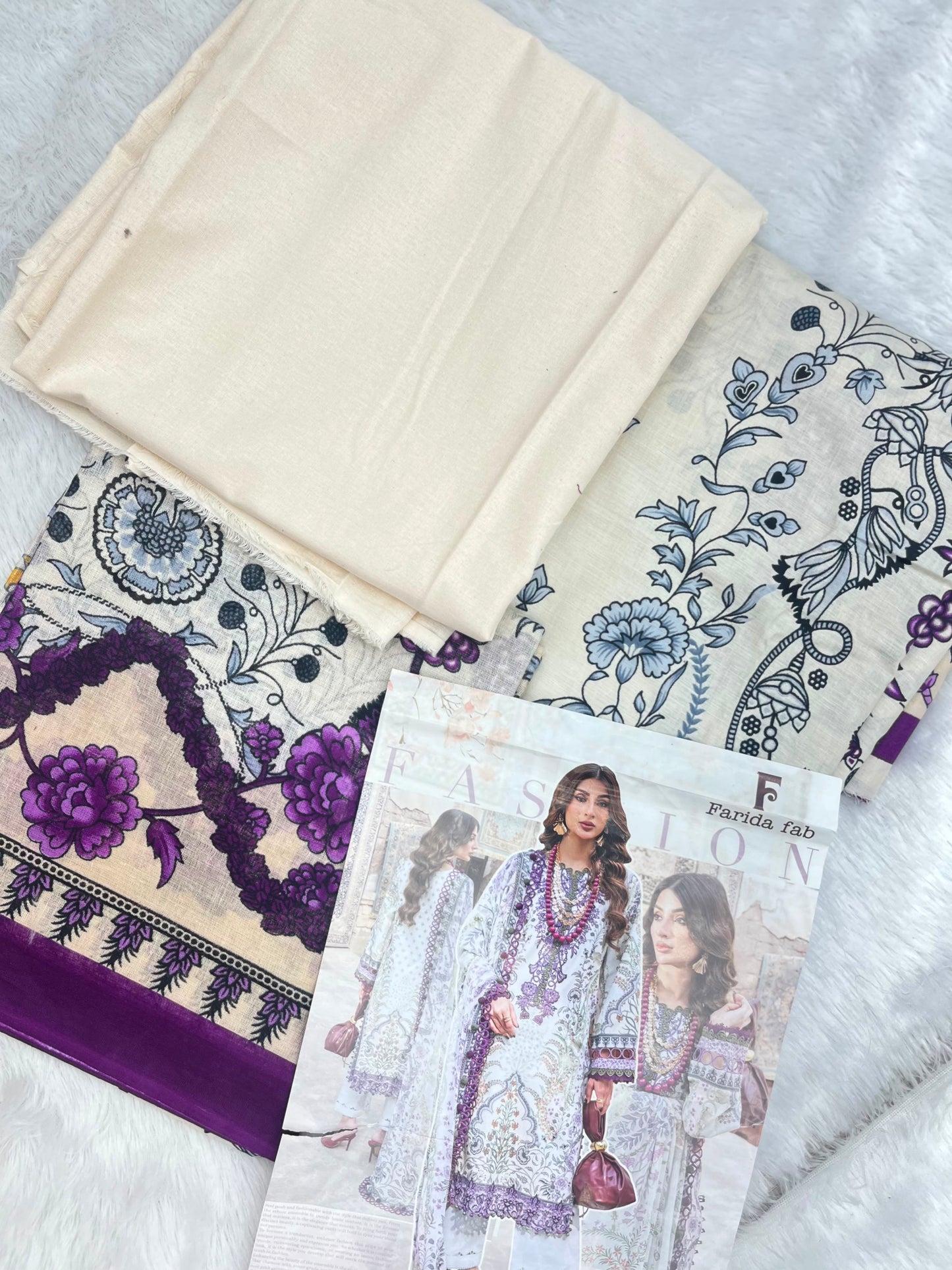 1032 Unstitched Casual Cotton Suit