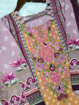 850 Readymade Pakistani Floral Embroidery Lawn Suit