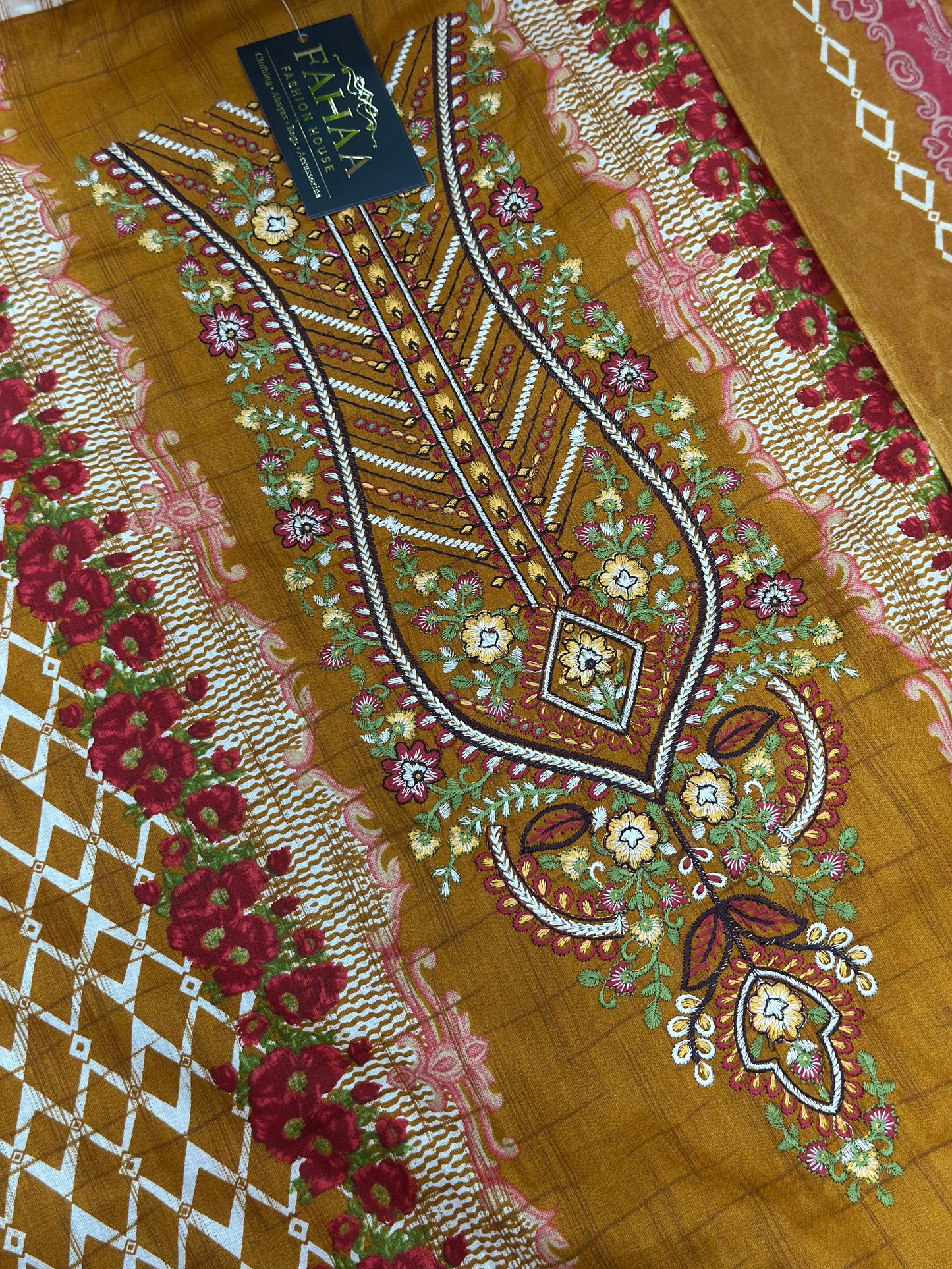 1006 Unstitched Casual Lawn Suit