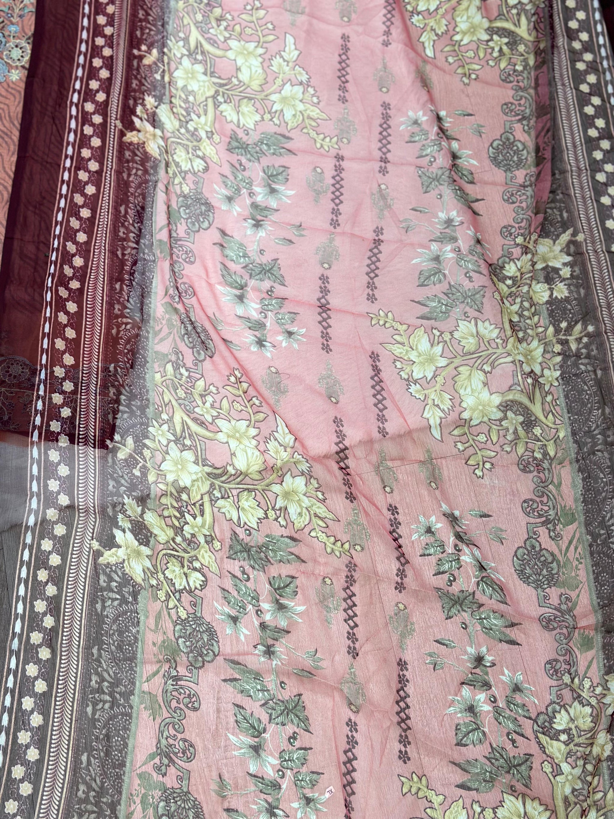969 Unstitched Pakistani Embroidered Suit