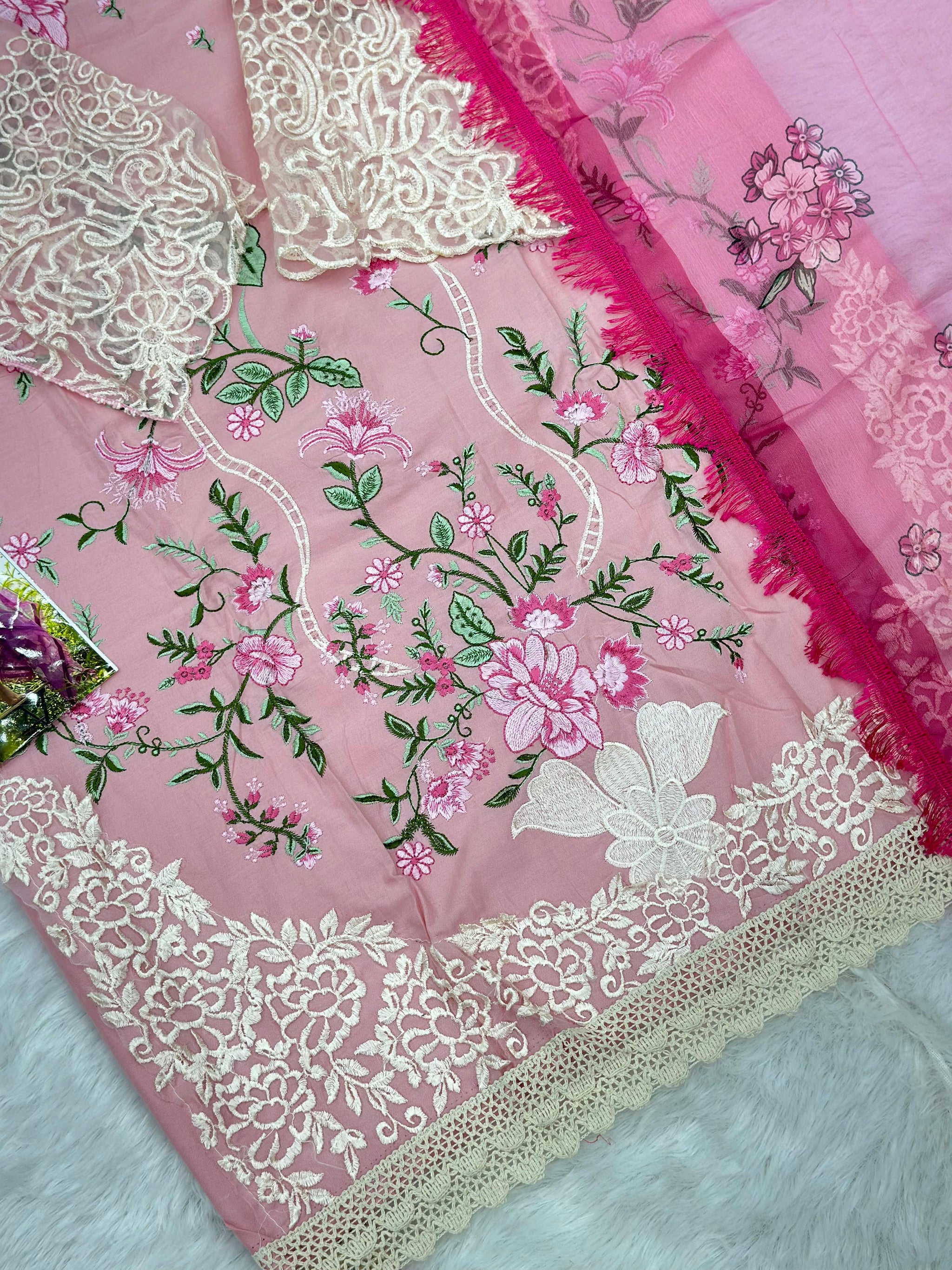965 Unstitched Pakistani Embroidered Suit